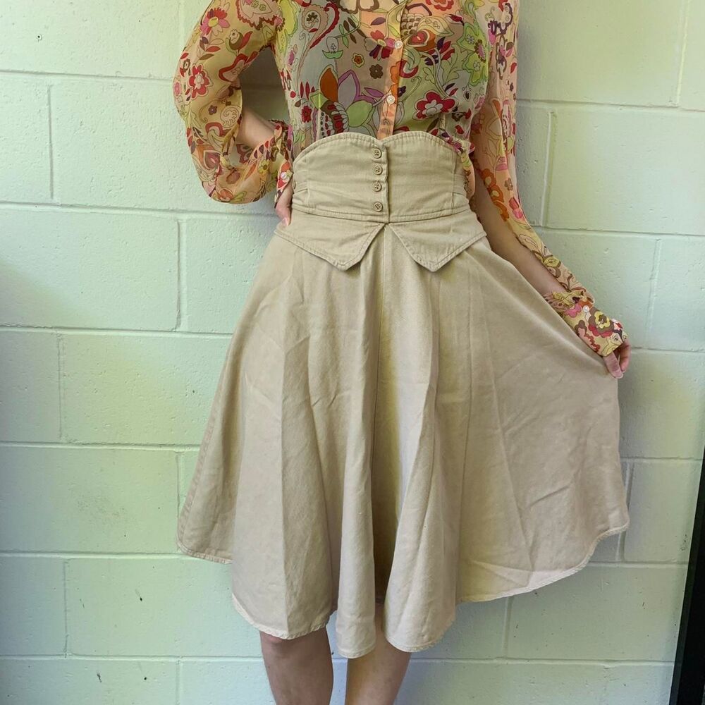 American-vintage Women's Tan Skirt